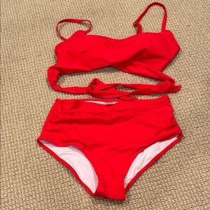 Amazon Women's Red Bikini Set